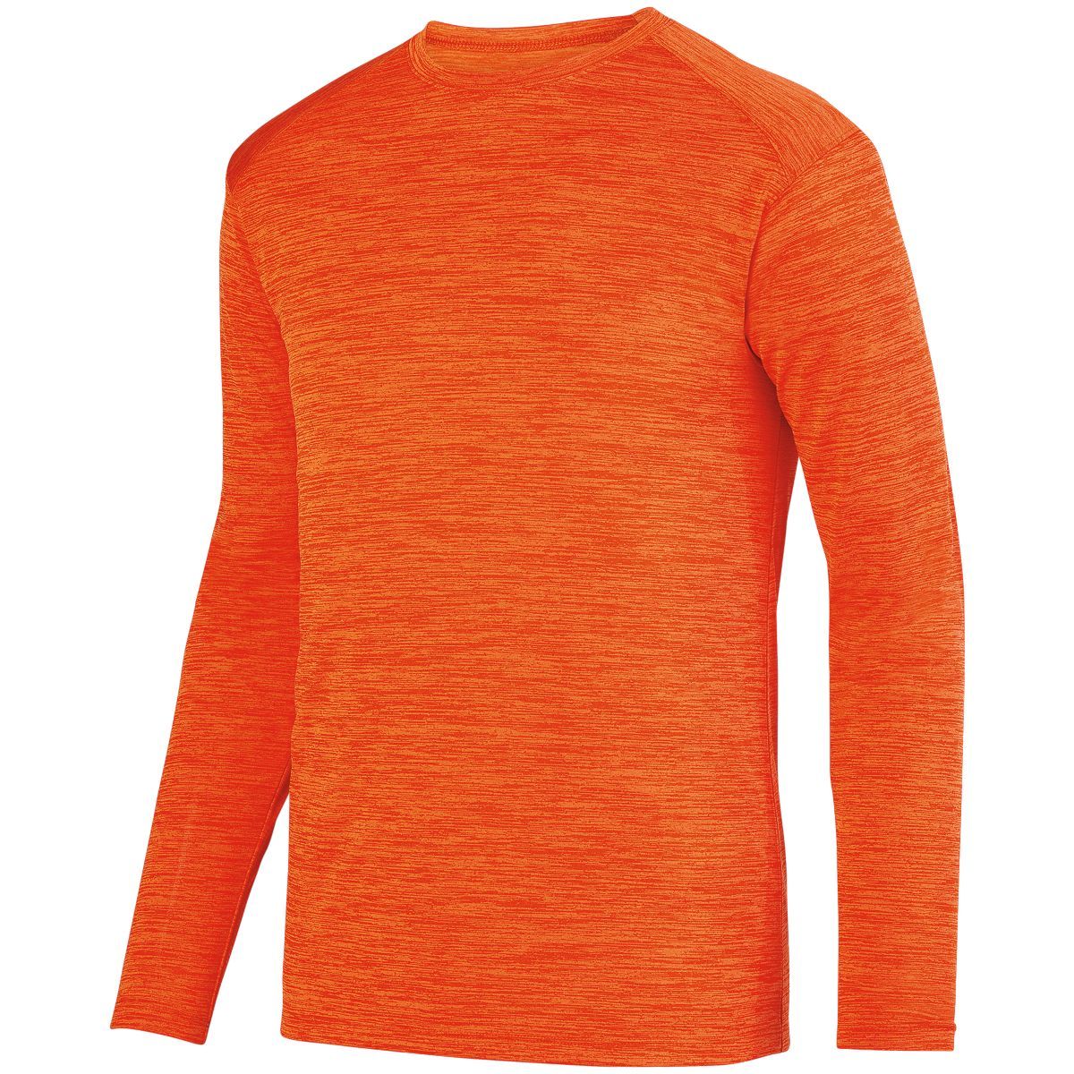 Augusta Sportswear Shadow Tonal Heather Long Sleeve Tee in Orange  -Part of the Adult, Adult-Tee-Shirt, T-Shirts, Augusta-Products, Shirts, Tonal-Fleece-Collection product lines at KanaleyCreations.com