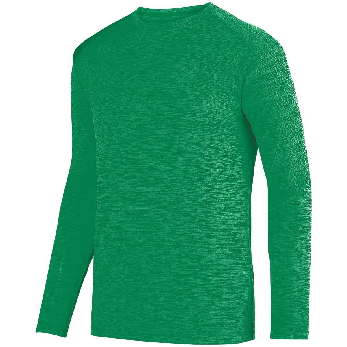 Augusta Sportswear Shadow Tonal Heather Long Sleeve Tee in Kelly  -Part of the Adult, Adult-Tee-Shirt, T-Shirts, Augusta-Products, Shirts, Tonal-Fleece-Collection product lines at KanaleyCreations.com