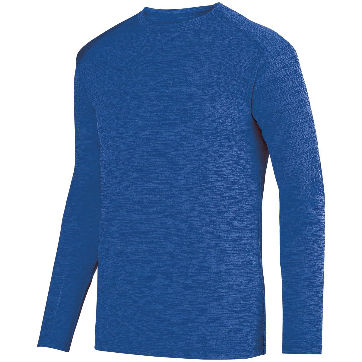 Augusta Sportswear Shadow Tonal Heather Long Sleeve Tee in Royal  -Part of the Adult, Adult-Tee-Shirt, T-Shirts, Augusta-Products, Shirts, Tonal-Fleece-Collection product lines at KanaleyCreations.com