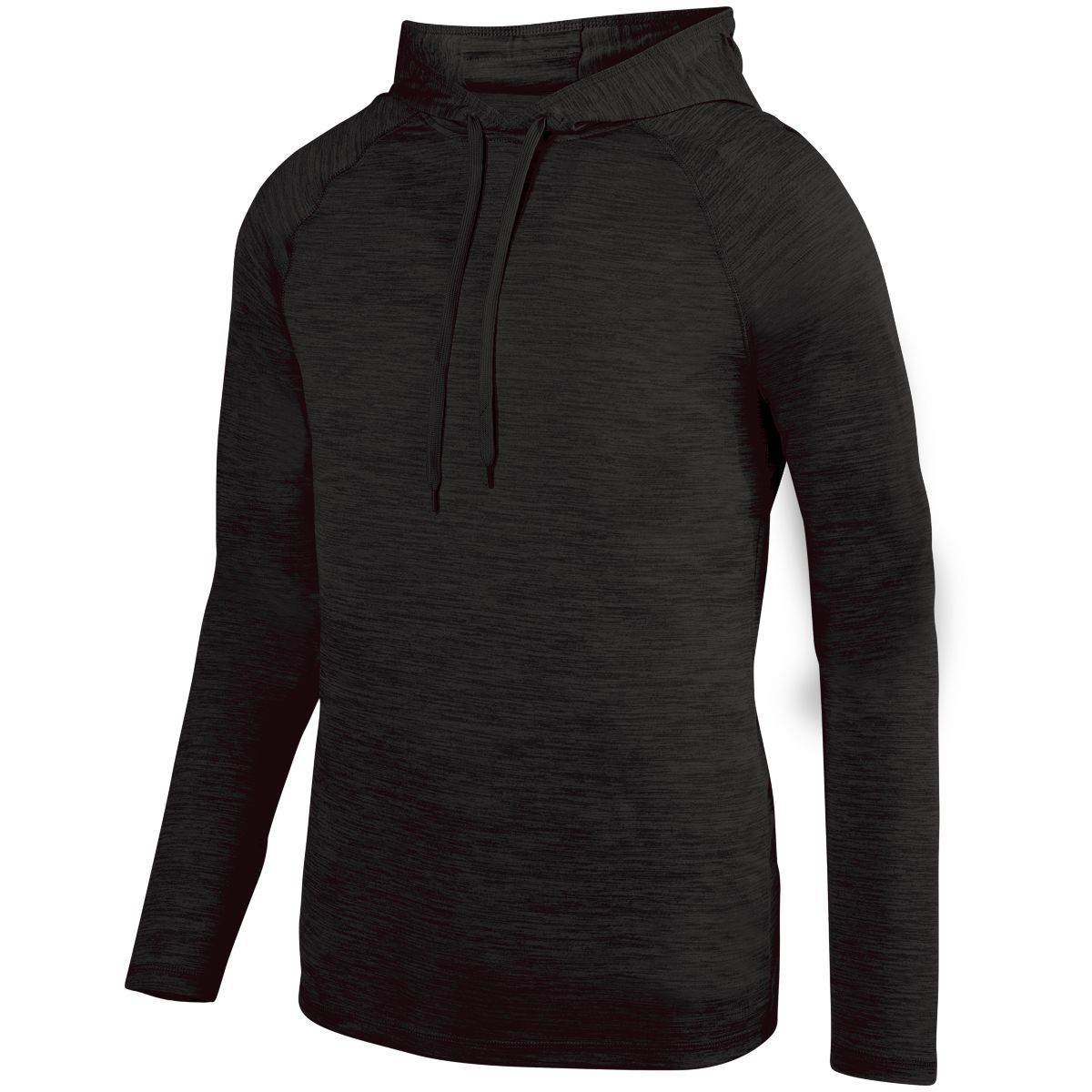 Augusta Sportswear Shadow Tonal Heather Hoodie in Black  -Part of the Adult, Augusta-Products, Shirts, Tonal-Fleece-Collection product lines at KanaleyCreations.com