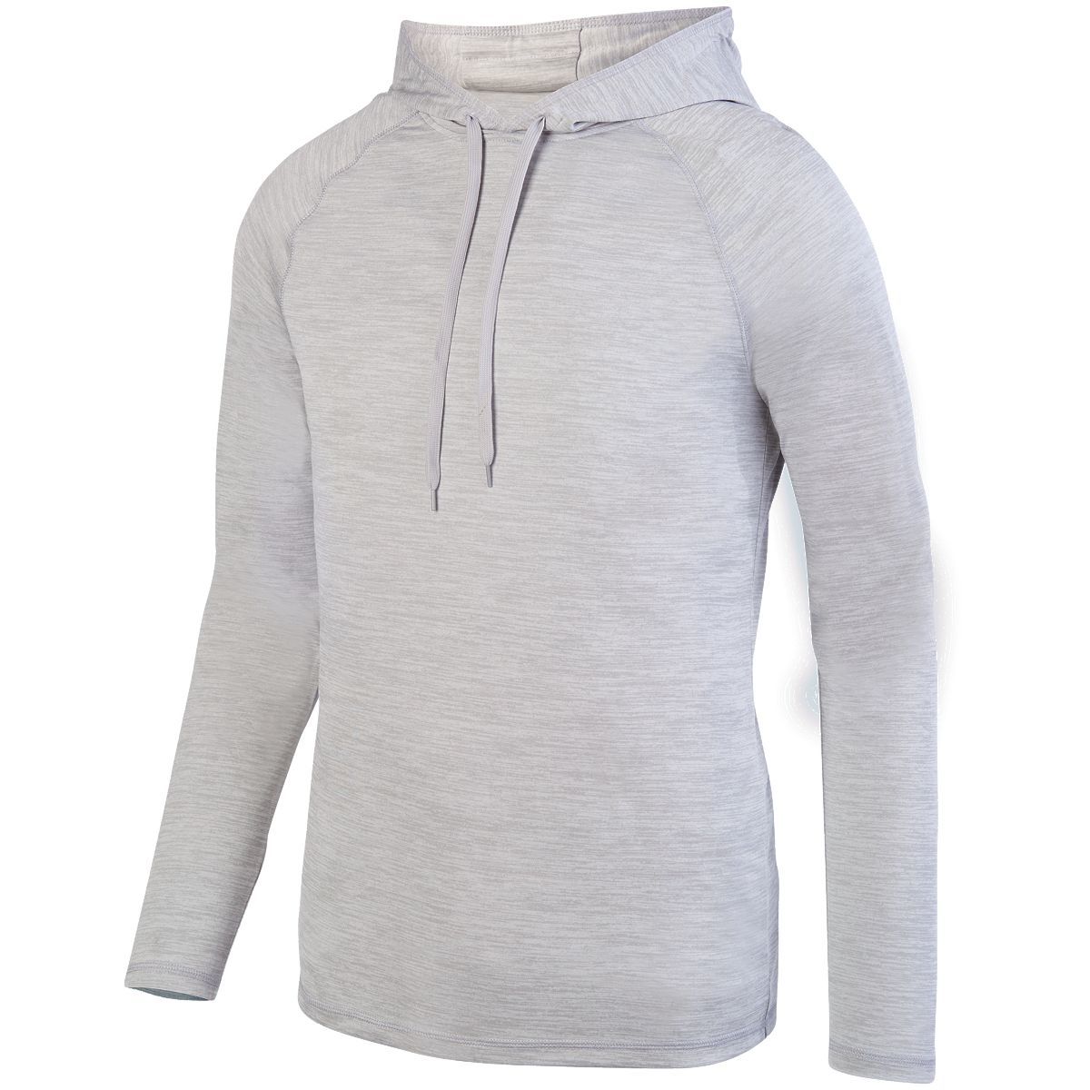 Augusta Sportswear Shadow Tonal Heather Hoodie in Silver  -Part of the Adult, Augusta-Products, Shirts, Tonal-Fleece-Collection product lines at KanaleyCreations.com