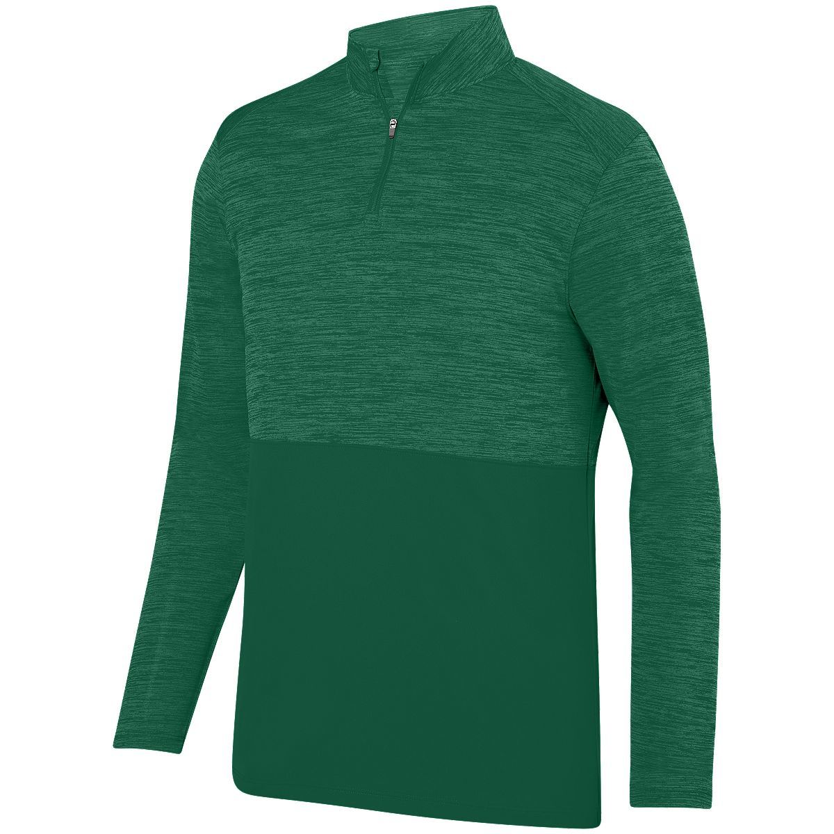 Augusta Sportswear Shadow Tonal Heather 1/4 Zip Pullover in Dark Green  -Part of the Adult, Adult-Pullover, Augusta-Products, Outerwear, Tonal-Fleece-Collection product lines at KanaleyCreations.com