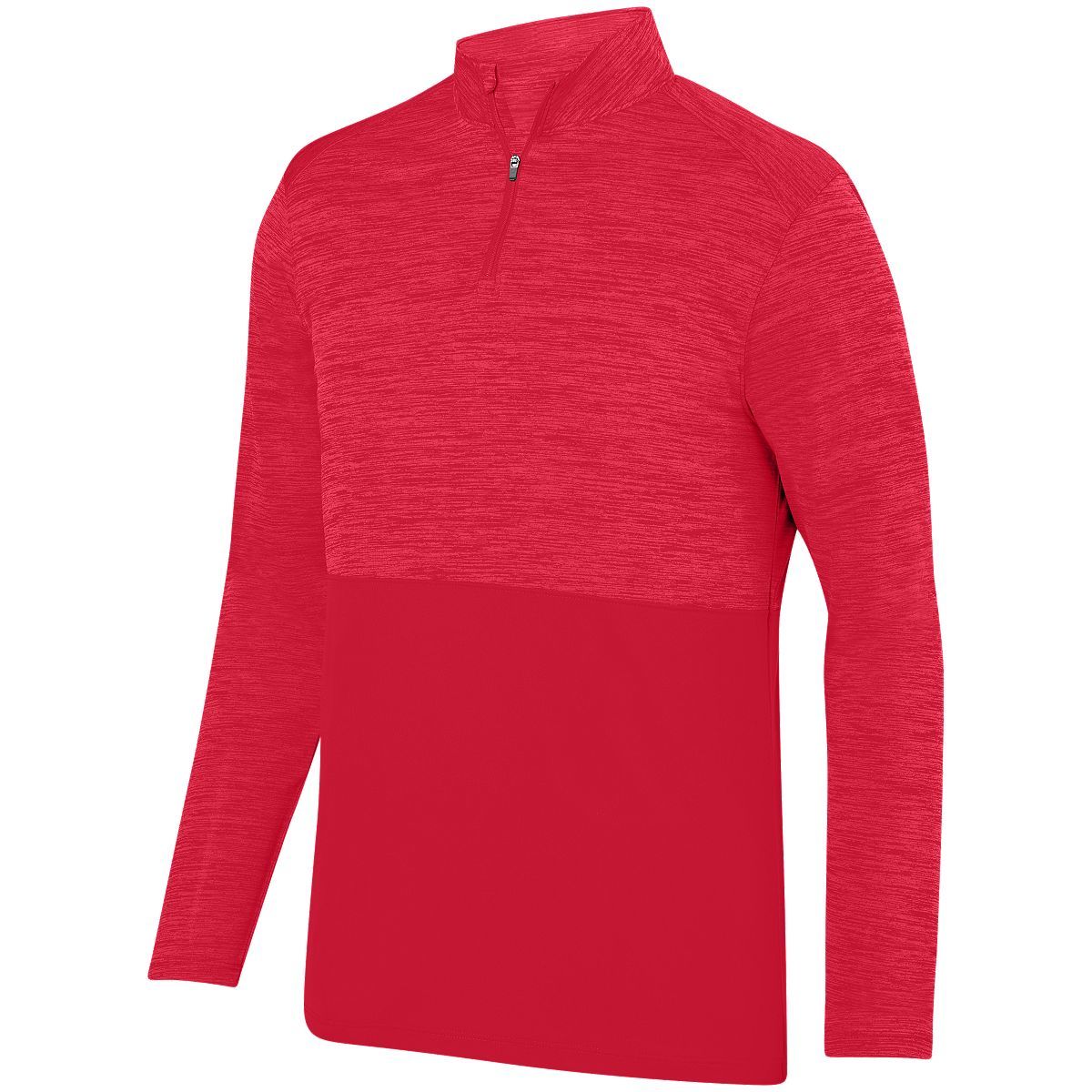 Augusta Sportswear Shadow Tonal Heather 1/4 Zip Pullover in Red  -Part of the Adult, Adult-Pullover, Augusta-Products, Outerwear, Tonal-Fleece-Collection product lines at KanaleyCreations.com