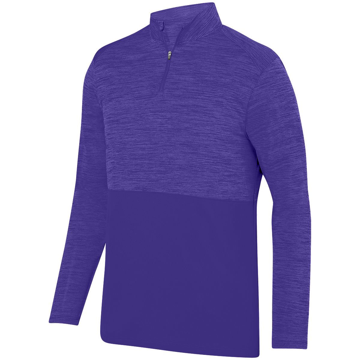 Augusta Sportswear Shadow Tonal Heather 1/4 Zip Pullover in Purple  -Part of the Adult, Adult-Pullover, Augusta-Products, Outerwear, Tonal-Fleece-Collection product lines at KanaleyCreations.com
