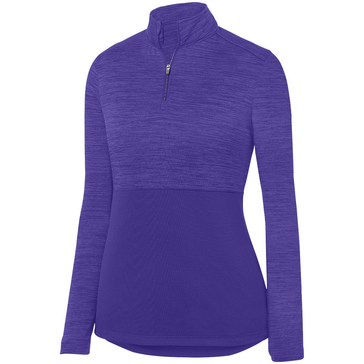 Augusta Sportswear Ladies Shadow Tonal Heather 1/4 Zip Pullover in Purple  -Part of the Ladies, Ladies-Pullover, Augusta-Products, Outerwear, Tonal-Fleece-Collection product lines at KanaleyCreations.com