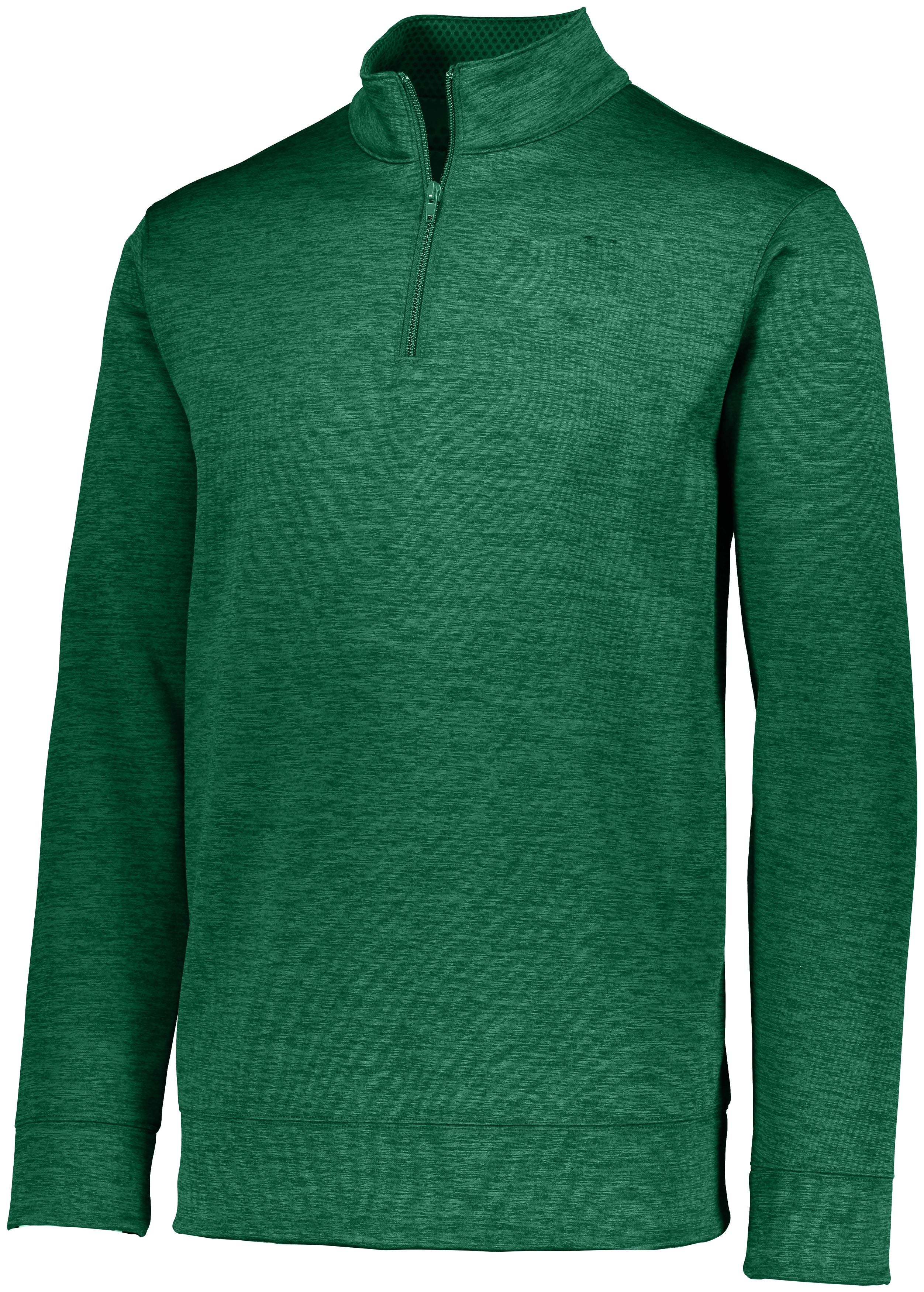 Augusta Sportswear Stoked Tonal Heather Pullover in Dark Green  -Part of the Adult, Adult-Pullover, Augusta-Products, Outerwear, Tonal-Fleece-Collection product lines at KanaleyCreations.com