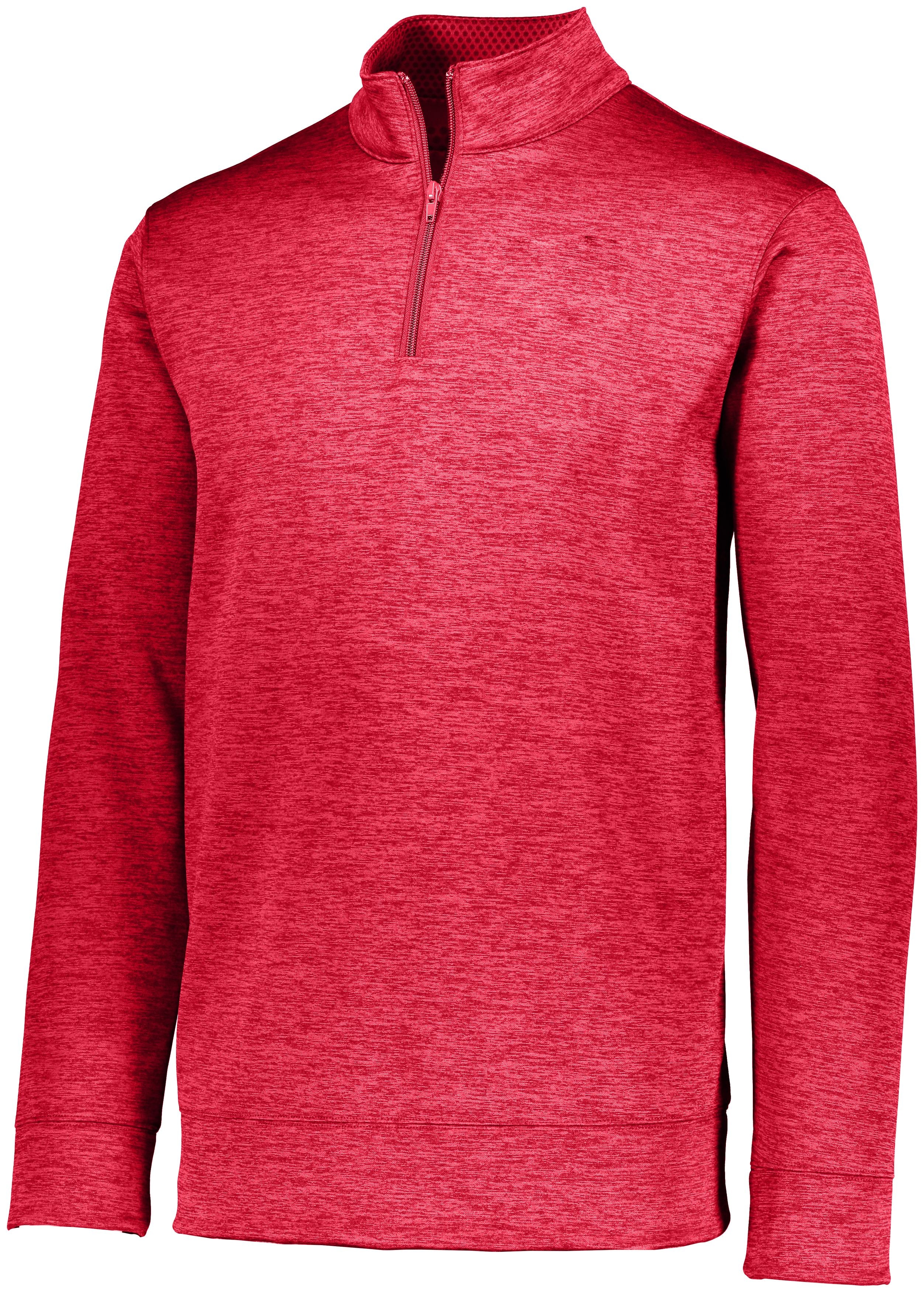 Augusta Sportswear Stoked Tonal Heather Pullover in Red  -Part of the Adult, Adult-Pullover, Augusta-Products, Outerwear, Tonal-Fleece-Collection product lines at KanaleyCreations.com