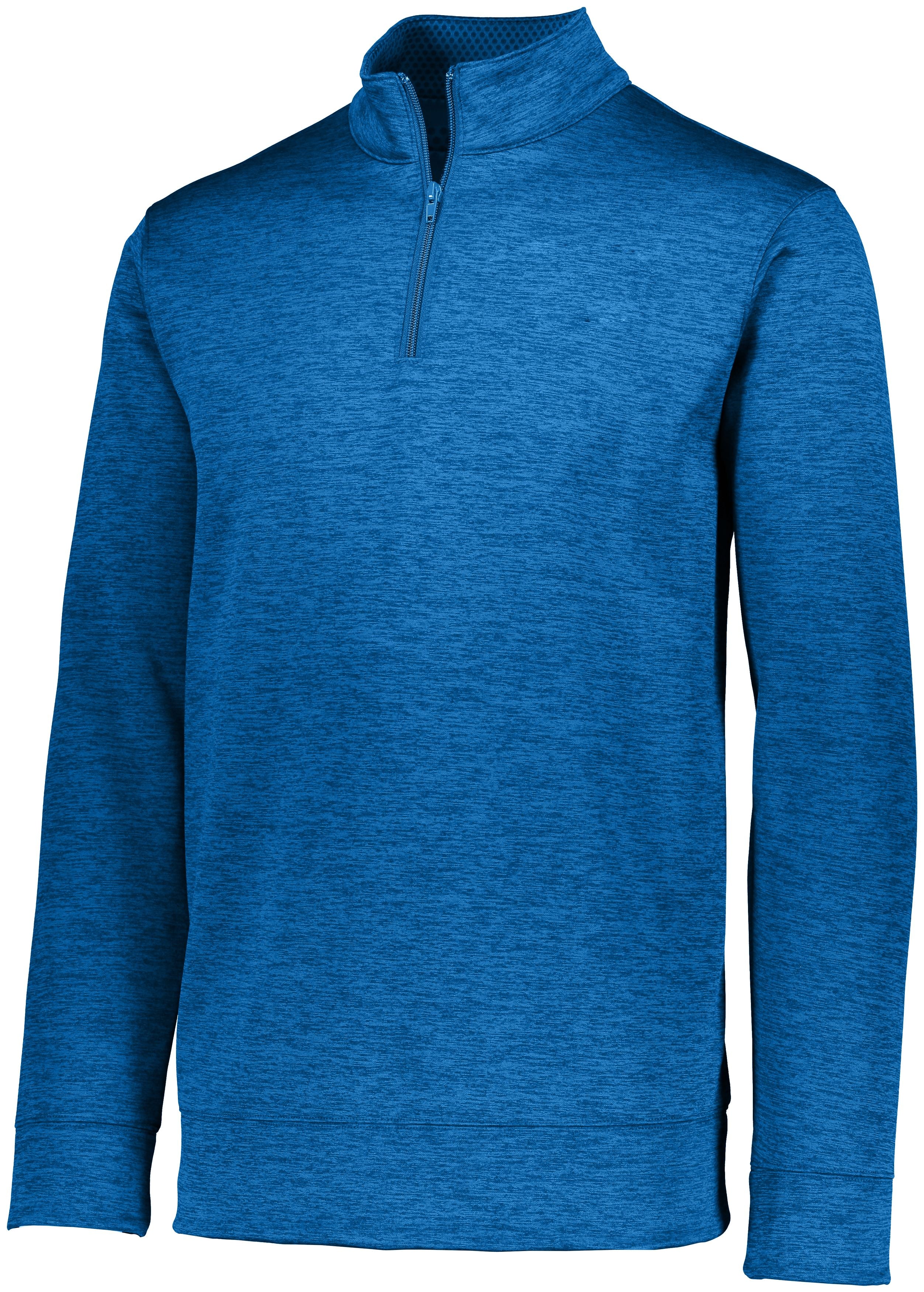 Augusta Sportswear Stoked Tonal Heather Pullover in Royal  -Part of the Adult, Adult-Pullover, Augusta-Products, Outerwear, Tonal-Fleece-Collection product lines at KanaleyCreations.com