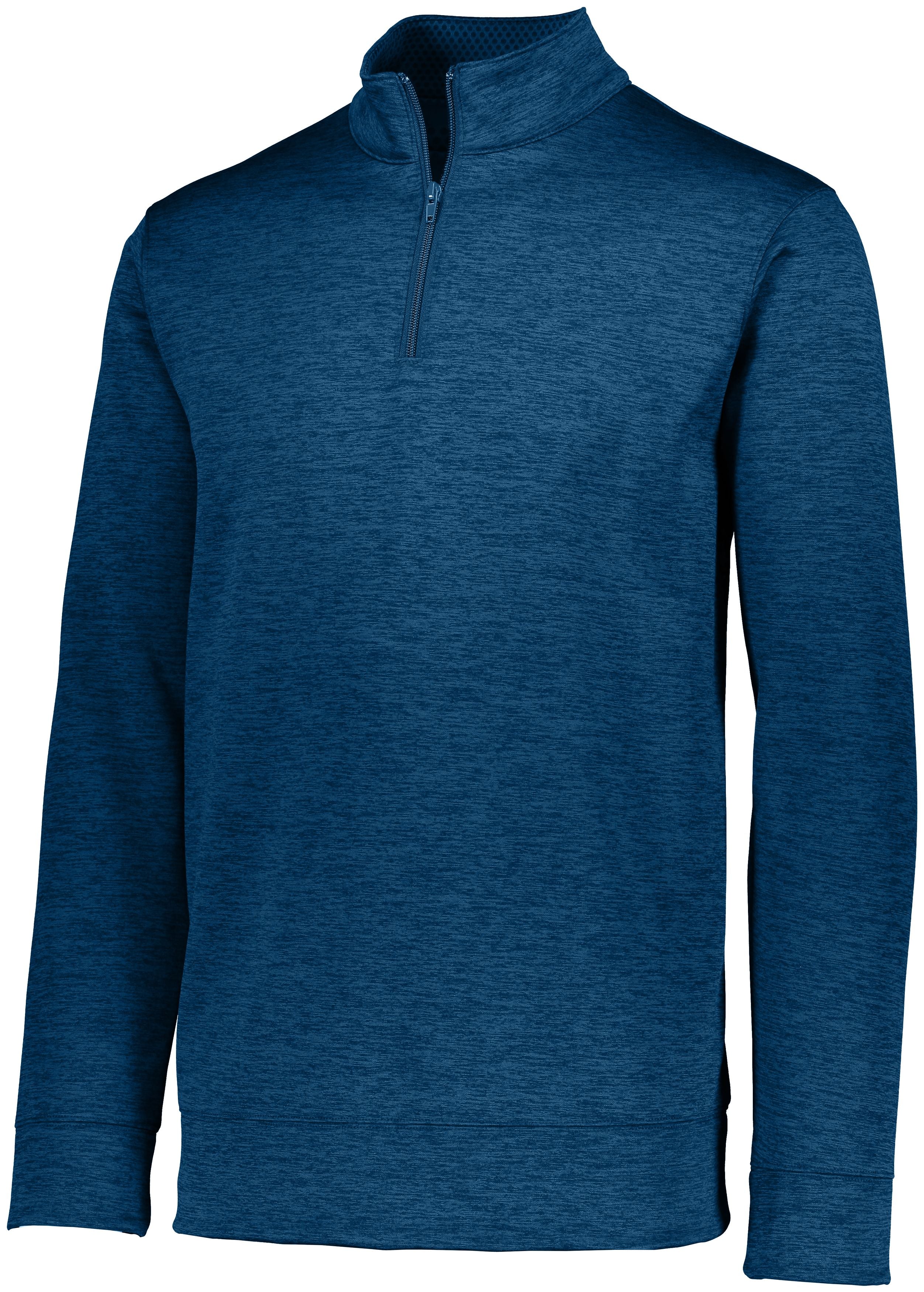 Augusta Sportswear Stoked Tonal Heather Pullover in Navy  -Part of the Adult, Adult-Pullover, Augusta-Products, Outerwear, Tonal-Fleece-Collection product lines at KanaleyCreations.com
