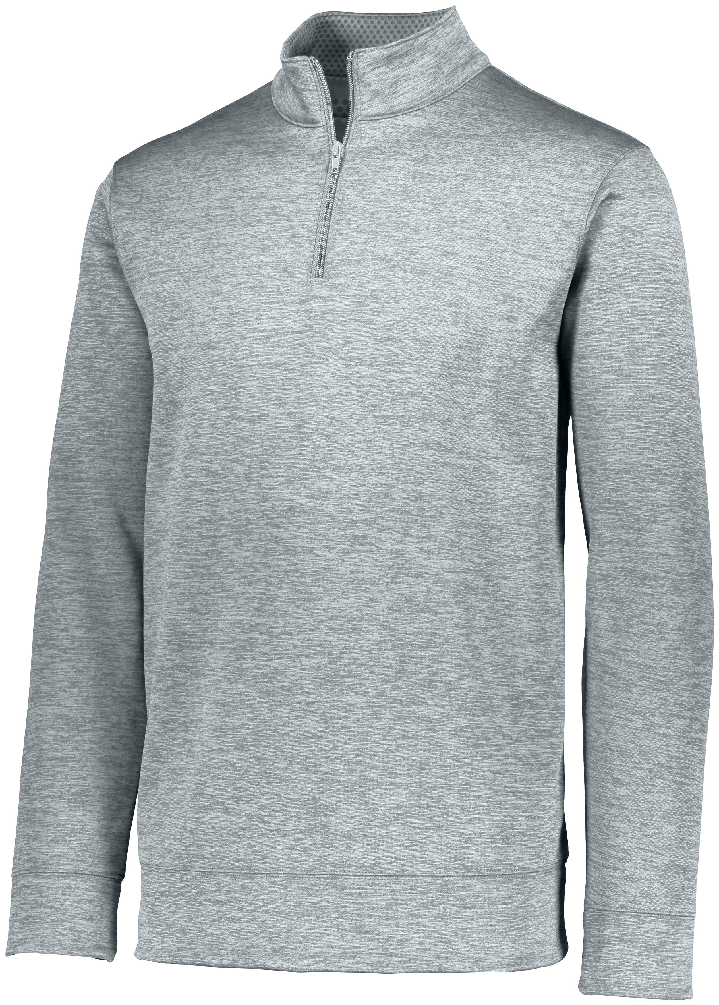 Augusta Sportswear Stoked Tonal Heather Pullover in Silver  -Part of the Adult, Adult-Pullover, Augusta-Products, Outerwear, Tonal-Fleece-Collection product lines at KanaleyCreations.com