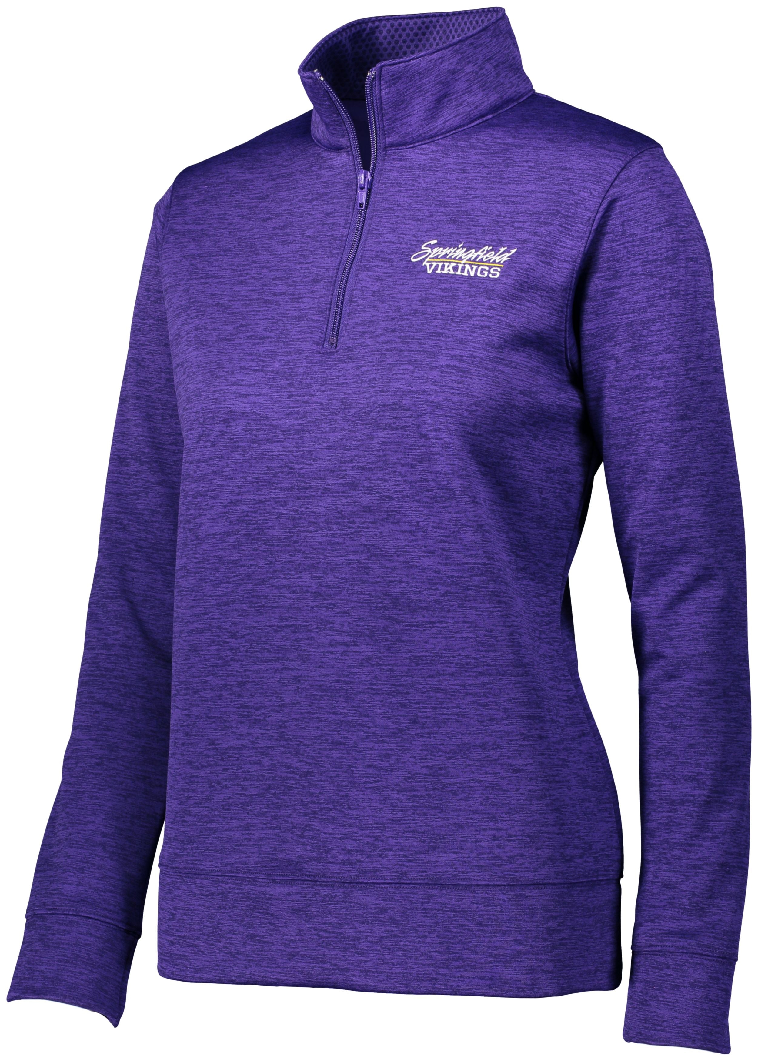 Augusta Sportswear Ladies Stoked Tonal Heather Pullover in Purple  -Part of the Ladies, Ladies-Pullover, Augusta-Products, Outerwear, Tonal-Fleece-Collection product lines at KanaleyCreations.com
