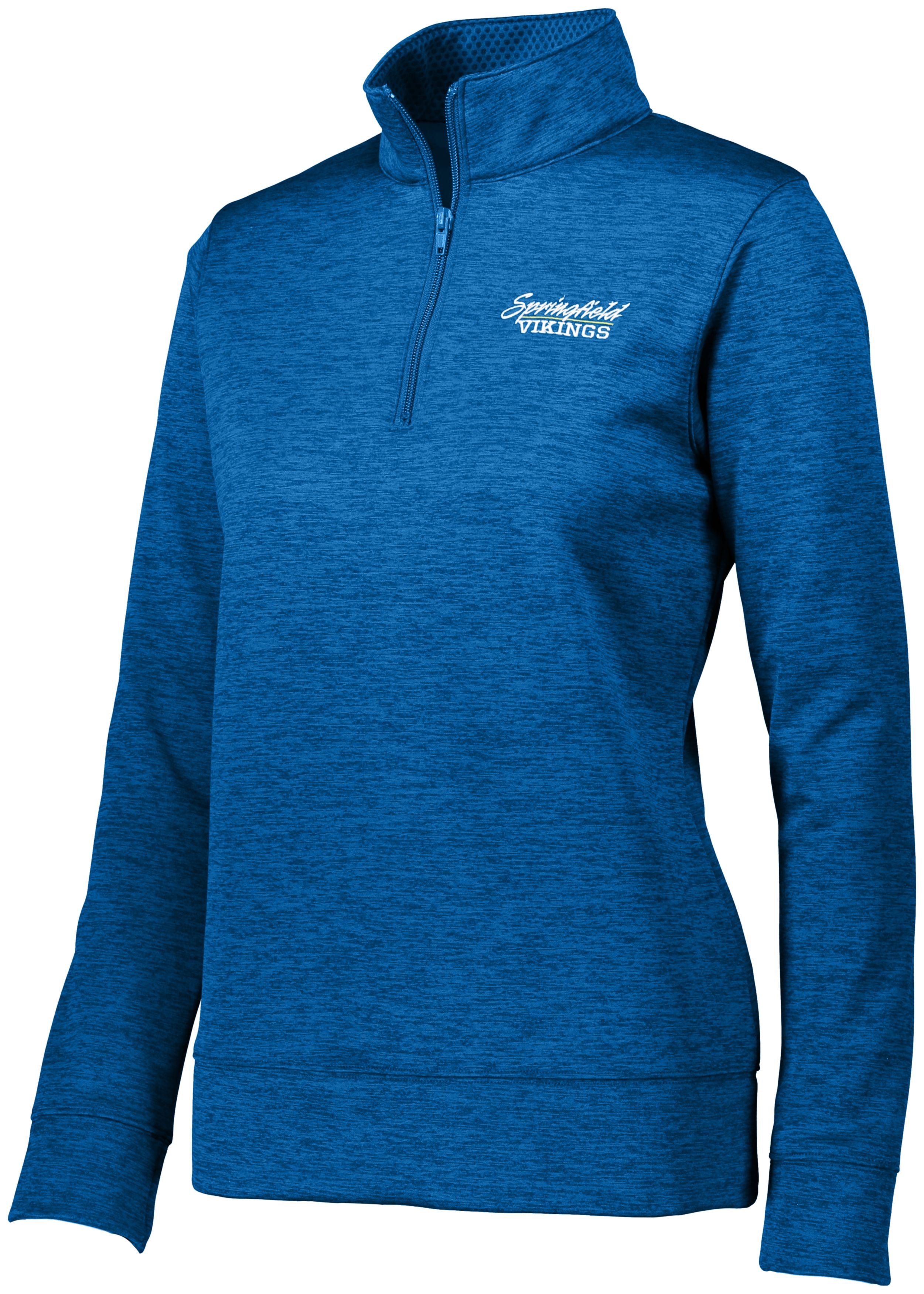 Augusta Sportswear Ladies Stoked Tonal Heather Pullover in Royal  -Part of the Ladies, Ladies-Pullover, Augusta-Products, Outerwear, Tonal-Fleece-Collection product lines at KanaleyCreations.com