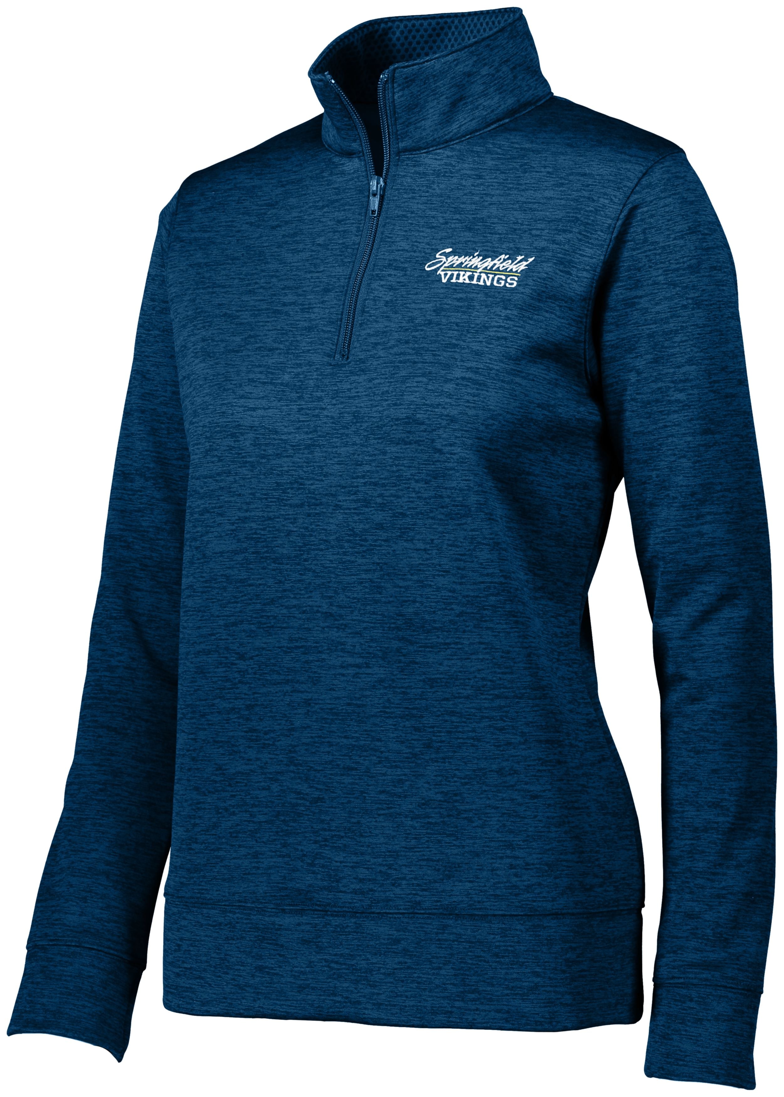 Augusta Sportswear Ladies Stoked Tonal Heather Pullover in Navy  -Part of the Ladies, Ladies-Pullover, Augusta-Products, Outerwear, Tonal-Fleece-Collection product lines at KanaleyCreations.com