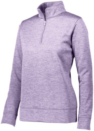 Augusta Sportswear Ladies Stoked Tonal Heather Pullover in Light Lavender  -Part of the Ladies, Ladies-Pullover, Augusta-Products, Outerwear, Tonal-Fleece-Collection product lines at KanaleyCreations.com