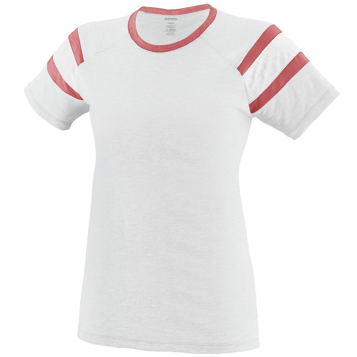Augusta Sportswear Ladies Fanatic Tee in White/Red/White  -Part of the Ladies, Ladies-Tee-Shirt, T-Shirts, Augusta-Products, Shirts product lines at KanaleyCreations.com