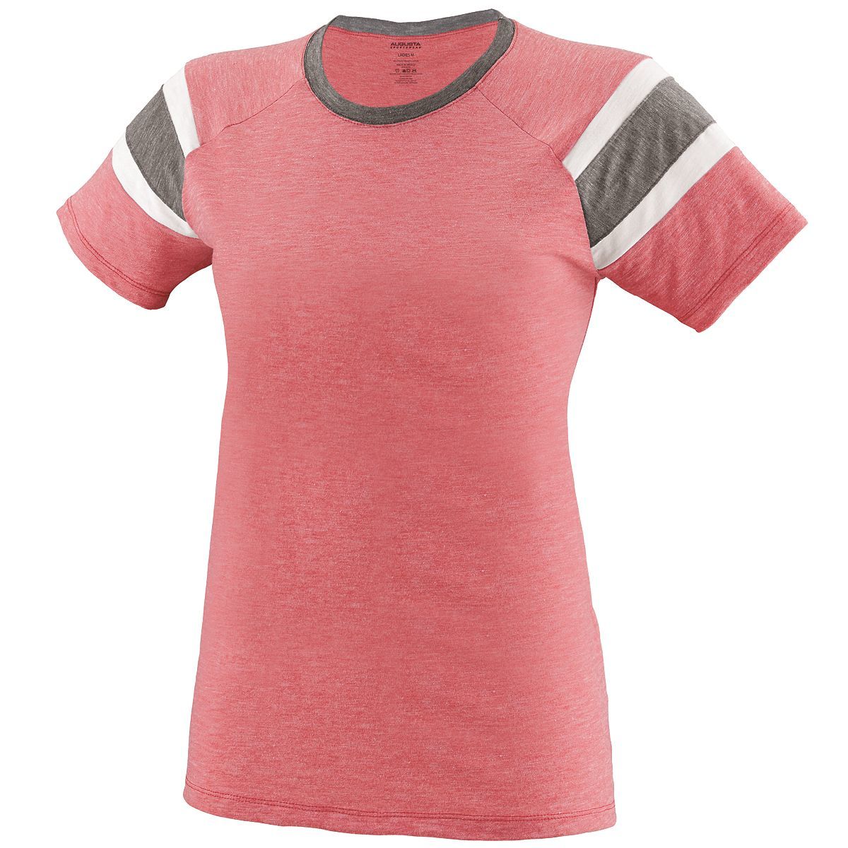 Augusta Sportswear Girls Fanatic Tee in Red/Slate/White  -Part of the Girls, T-Shirts, Augusta-Products, Girls-Tee-Shirt, Shirts product lines at KanaleyCreations.com