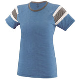 Augusta Sportswear Girls Fanatic Tee in Royal/Slate/White  -Part of the Girls, T-Shirts, Augusta-Products, Girls-Tee-Shirt, Shirts product lines at KanaleyCreations.com