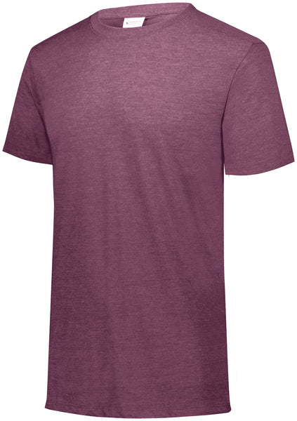 Augusta Sportswear Tri-Blend T-Shirt in Maroon Heather  -Part of the Adult, Adult-Tee-Shirt, T-Shirts, Augusta-Products, Shirts product lines at KanaleyCreations.com