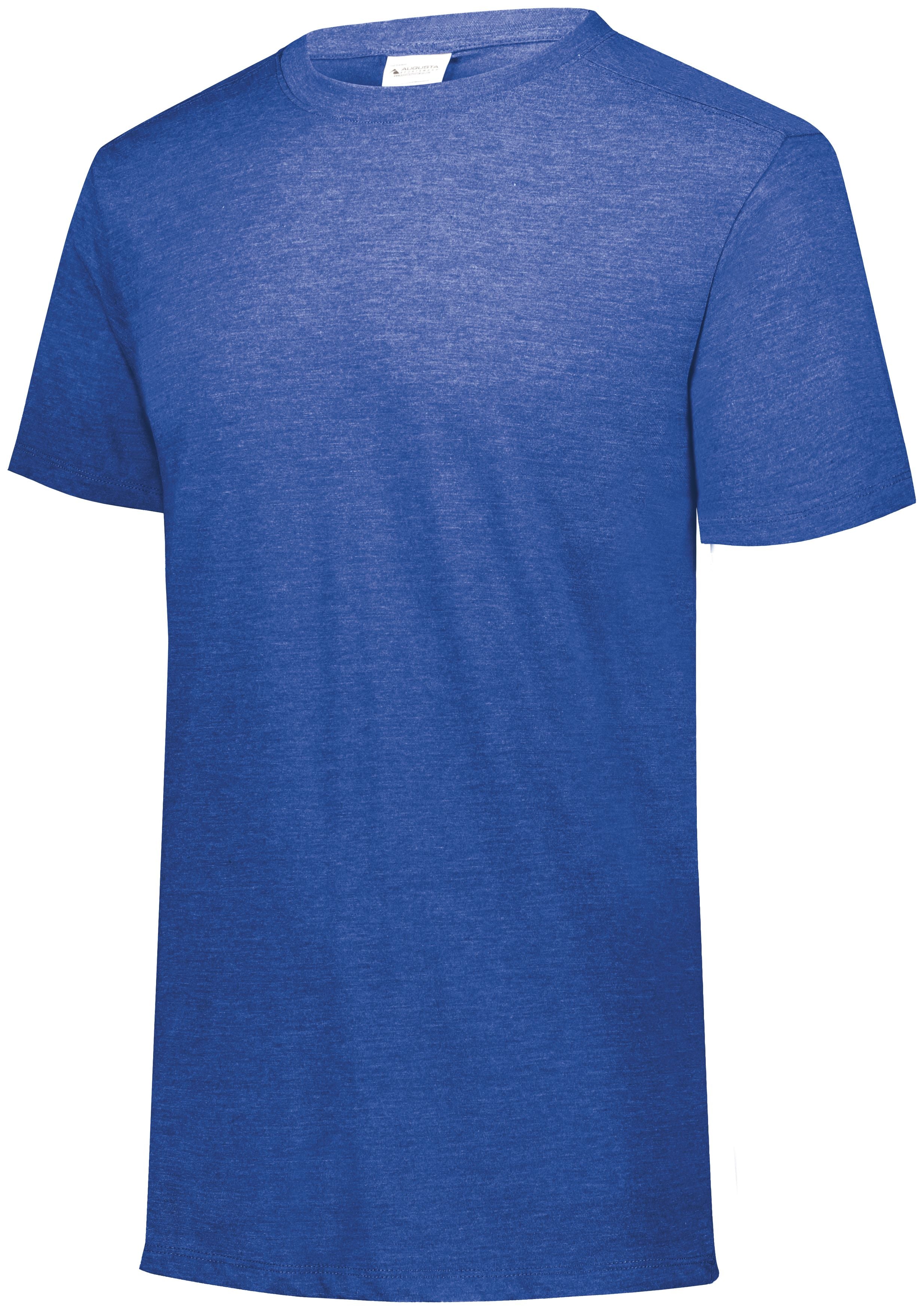 Augusta Sportswear Youth Tri-Blend T-Shirt in Royal Heather  -Part of the Youth, Youth-Tee-Shirt, T-Shirts, Augusta-Products, Shirts product lines at KanaleyCreations.com