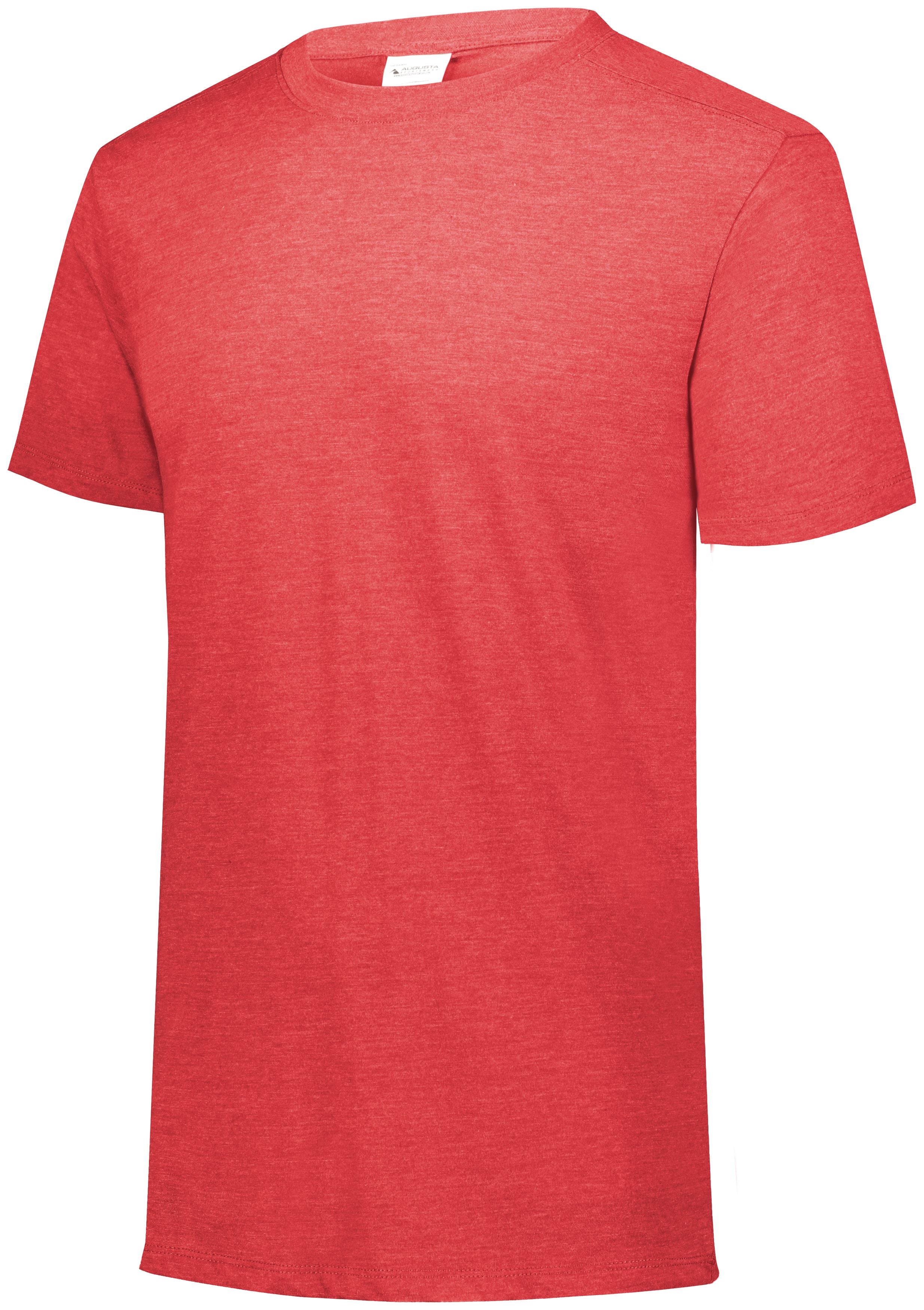 Augusta Sportswear Youth Tri-Blend T-Shirt in Red Heather  -Part of the Youth, Youth-Tee-Shirt, T-Shirts, Augusta-Products, Shirts product lines at KanaleyCreations.com