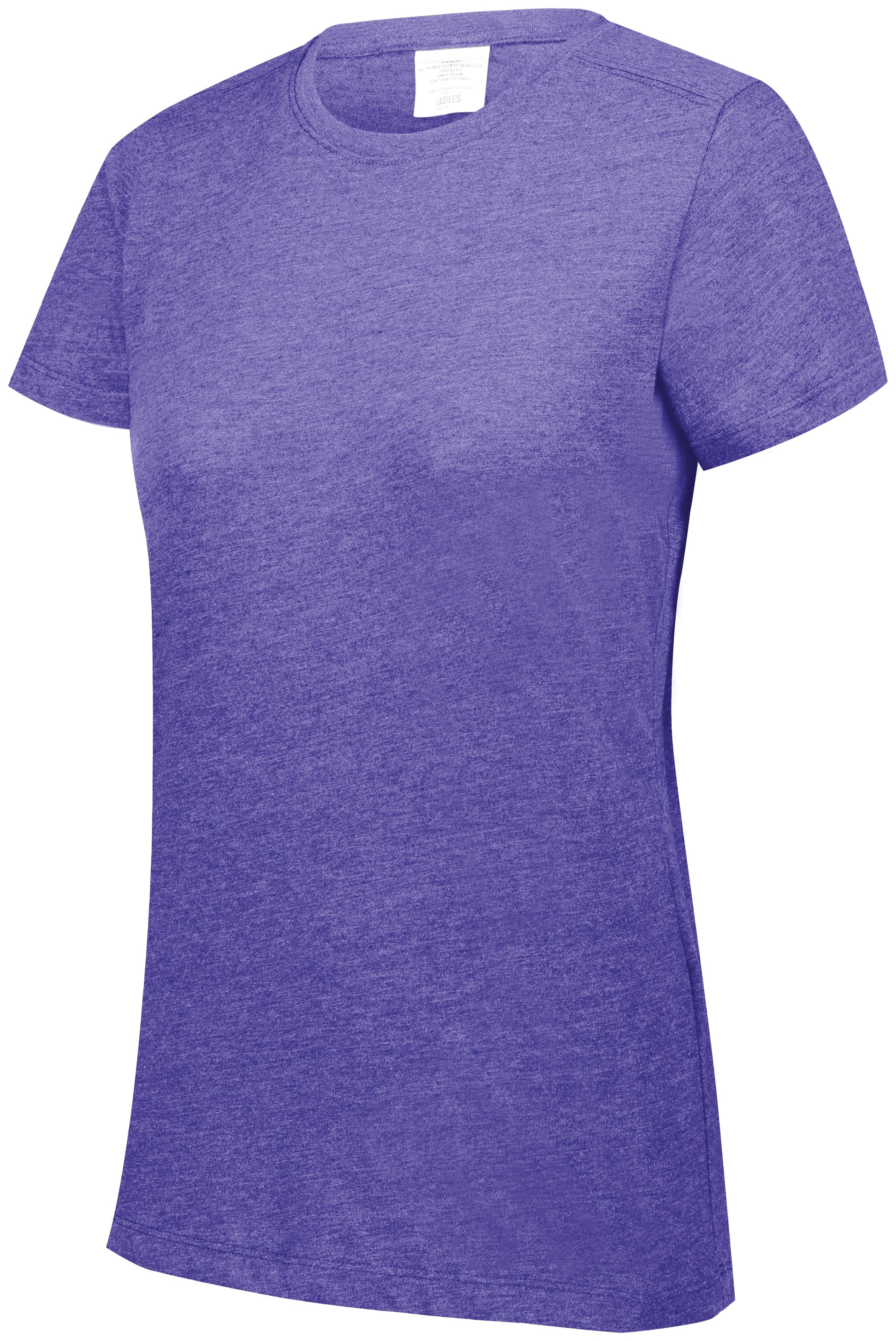Augusta Sportswear Ladies Tri-Blend T-Shirt in Purple Heather  -Part of the Ladies, Ladies-Tee-Shirt, T-Shirts, Augusta-Products, Shirts product lines at KanaleyCreations.com
