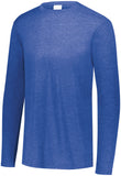 Augusta Sportswear Youth Tri-Blend Long Sleeve Crew in Royal Heather  -Part of the Youth, Augusta-Products product lines at KanaleyCreations.com