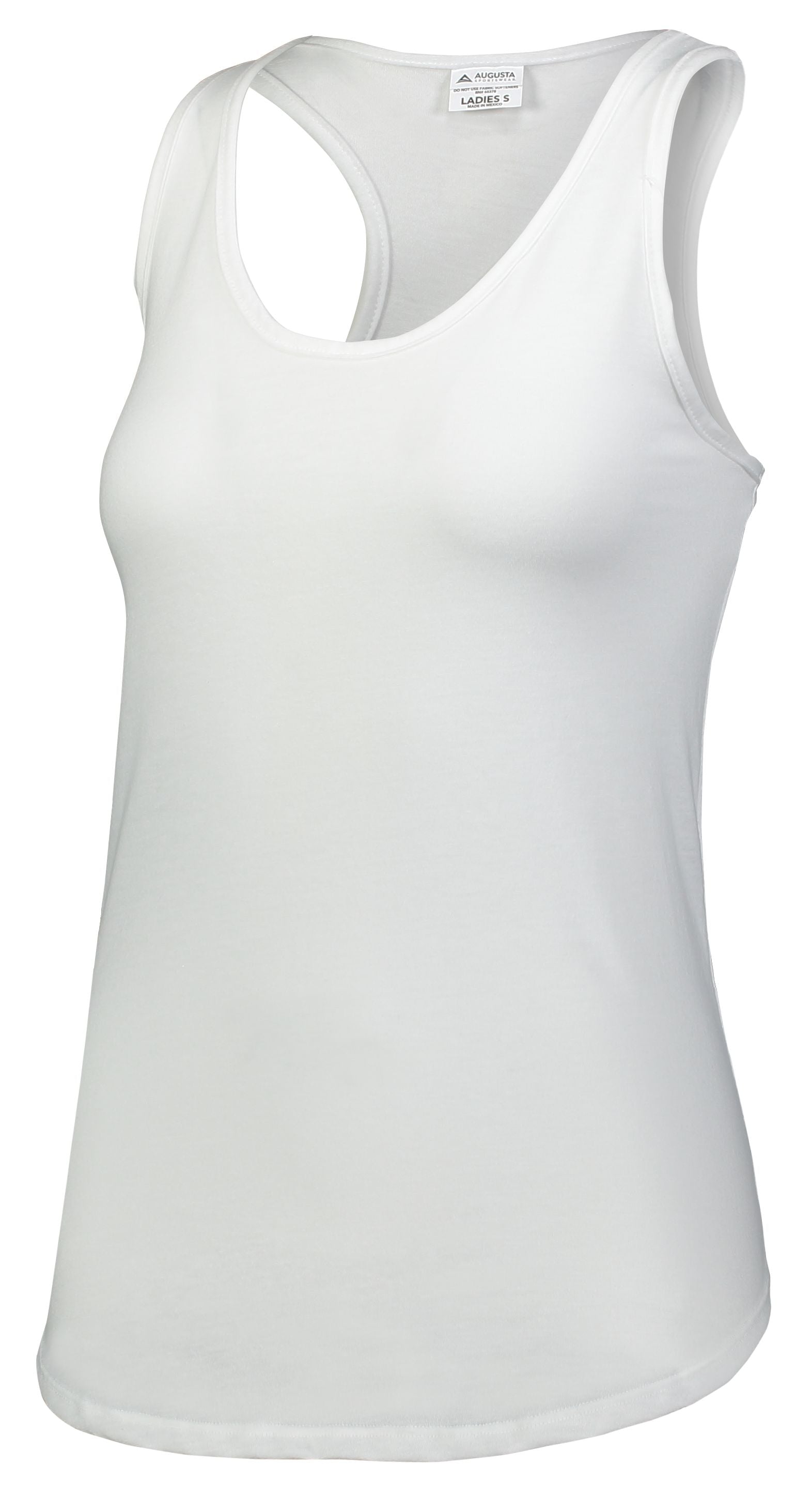 Augusta Sportswear Girls Lux Tri-Blend Tank in White  -Part of the Girls, Augusta-Products, Girls-Tank, Shirts product lines at KanaleyCreations.com