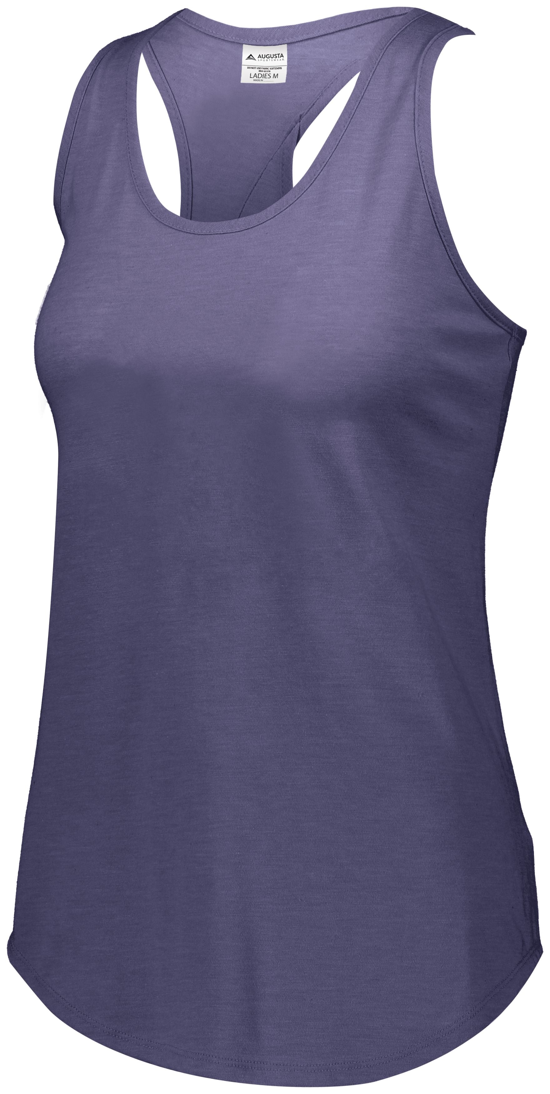 Augusta Sportswear Girls Lux Tri-Blend Tank in Navy Heather  -Part of the Girls, Augusta-Products, Girls-Tank, Shirts product lines at KanaleyCreations.com