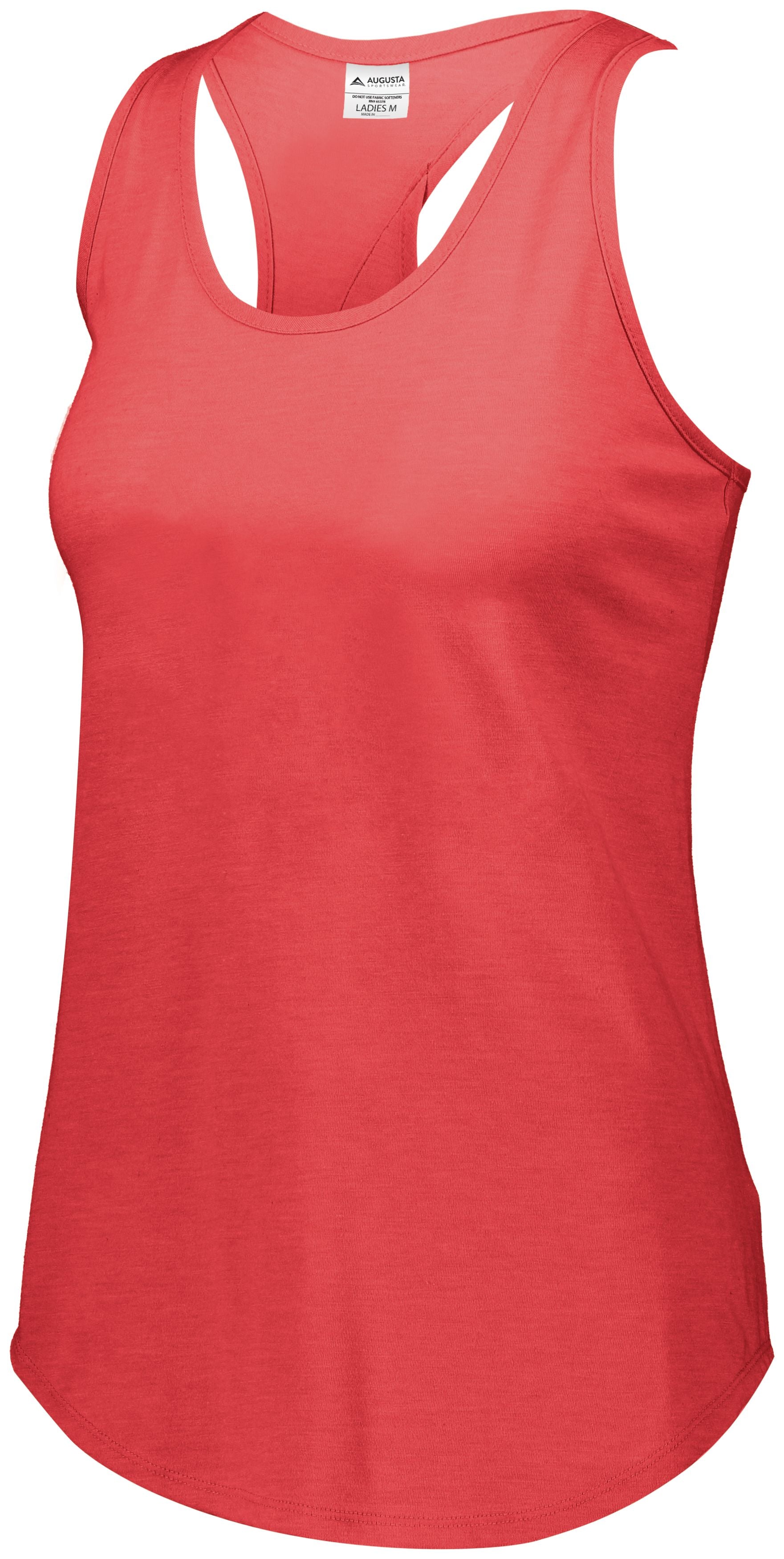 Augusta Sportswear Girls Lux Tri-Blend Tank in Red Heather  -Part of the Girls, Augusta-Products, Girls-Tank, Shirts product lines at KanaleyCreations.com