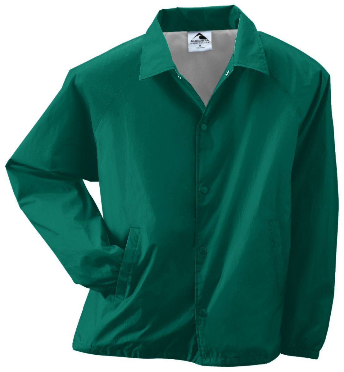 Augusta Sportswear Youth Nylon Coach'S Jacket in Dark Green  -Part of the Youth, Youth-Jacket, Augusta-Products, Outerwear product lines at KanaleyCreations.com