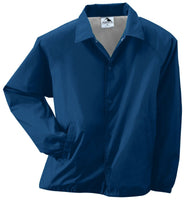 Augusta Sportswear Youth Nylon Coach'S Jacket in Navy  -Part of the Youth, Youth-Jacket, Augusta-Products, Outerwear product lines at KanaleyCreations.com