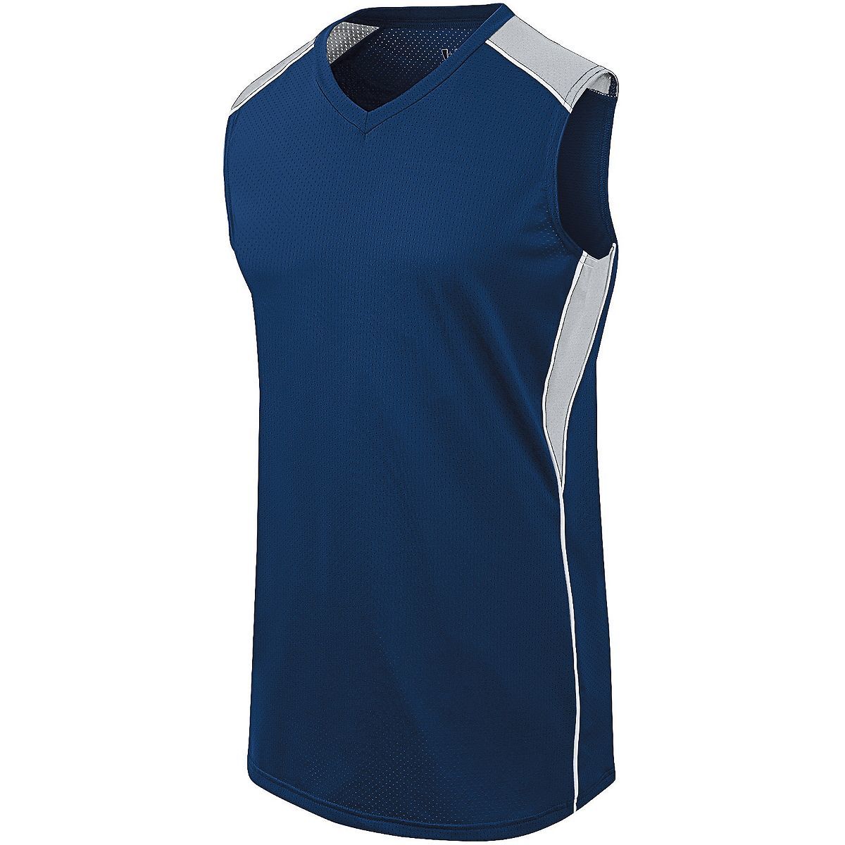 Augusta Sportswear Ladies Dynamite Jersey in Navy/Silver Grey/White  -Part of the Ladies, Ladies-Jersey, Augusta-Products, Softball, Shirts product lines at KanaleyCreations.com