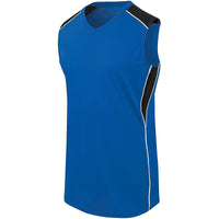 Augusta Sportswear Girls Dynamite Jersey in Royal/Black/White  -Part of the Girls, Augusta-Products, Softball, Girls-Jersey, Shirts product lines at KanaleyCreations.com