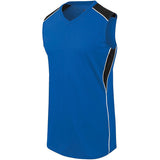 Augusta Sportswear Girls Dynamite Jersey in Royal/Black/White  -Part of the Girls, Augusta-Products, Softball, Girls-Jersey, Shirts product lines at KanaleyCreations.com