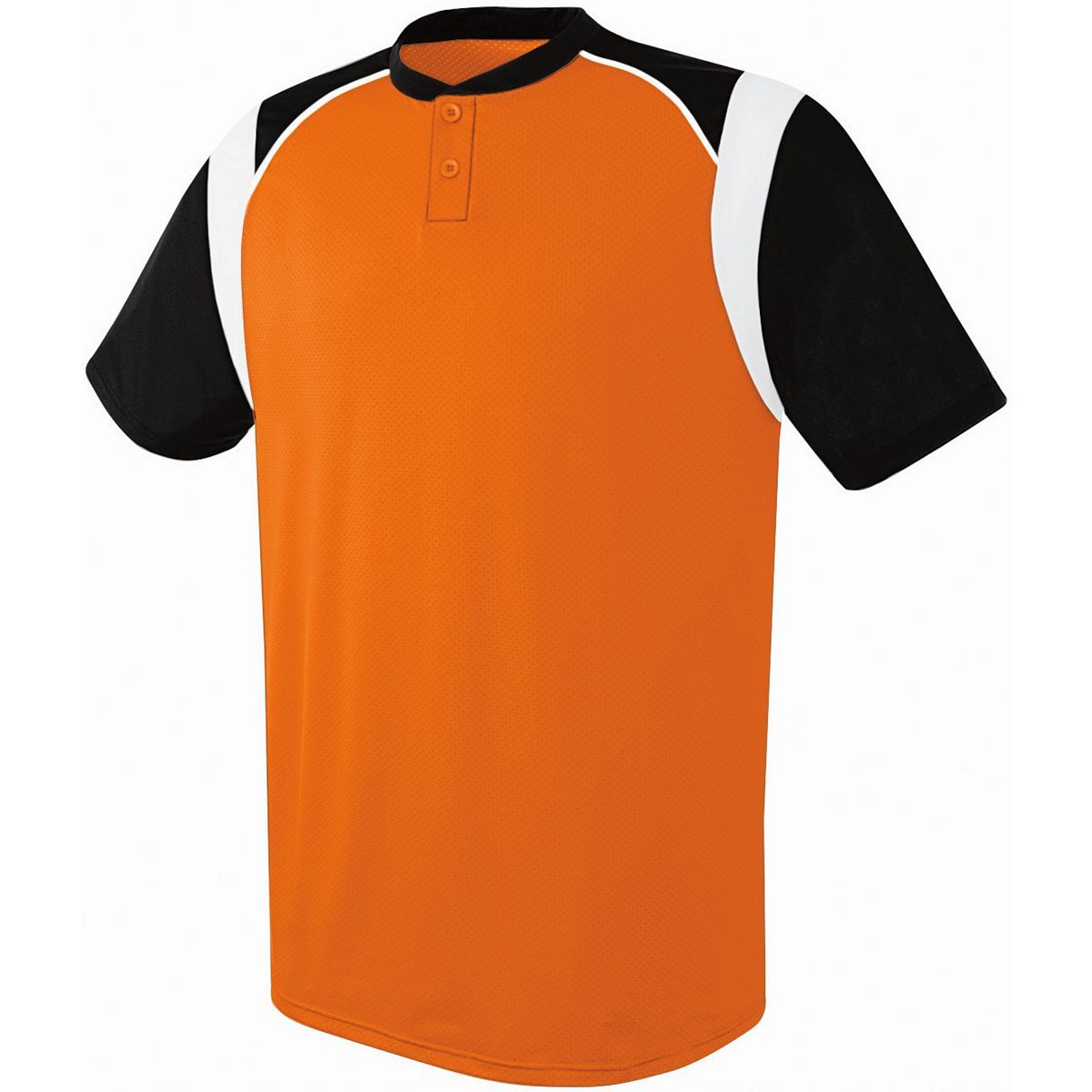 Augusta Sportswear Wildcard Two-Button Jersey in Orange/Black/White  -Part of the Adult, Adult-Jersey, Augusta-Products, Baseball, Shirts, All-Sports, All-Sports-1 product lines at KanaleyCreations.com
