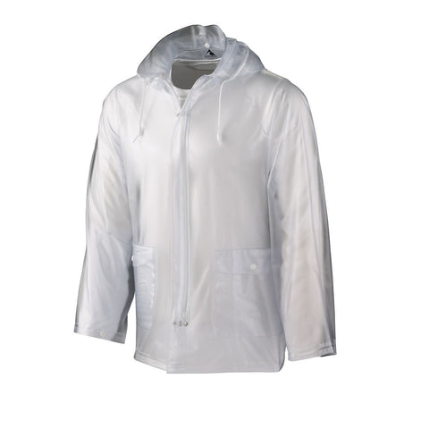 Augusta Sportswear Clear Rain Jacket in Clear  -Part of the Adult, Adult-Jacket, Augusta-Products, Cheer, Outerwear product lines at KanaleyCreations.com