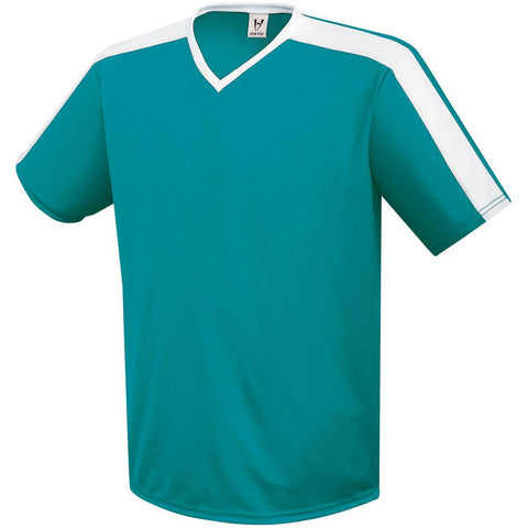 High 5 Genesis Soccer Jersey in Teal/White  -Part of the Adult, Adult-Jersey, High5-Products, Soccer, Shirts, All-Sports-1 product lines at KanaleyCreations.com