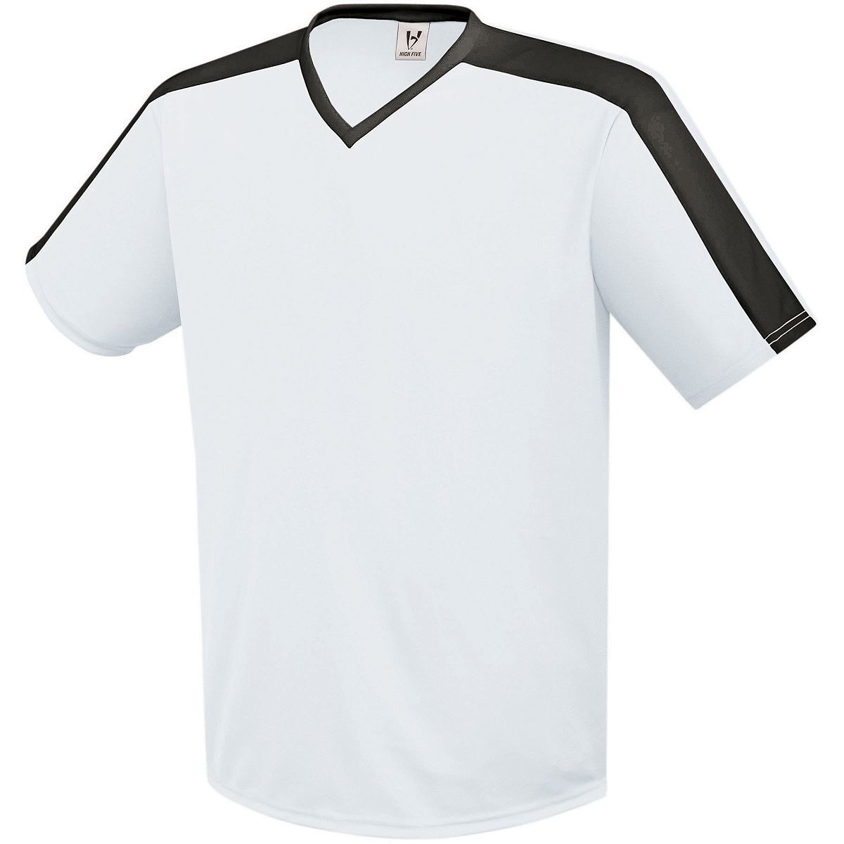 High 5 Youth Genesis Soccer Jersey in White/Black  -Part of the Youth, Youth-Jersey, High5-Products, Soccer, Shirts, All-Sports-1 product lines at KanaleyCreations.com