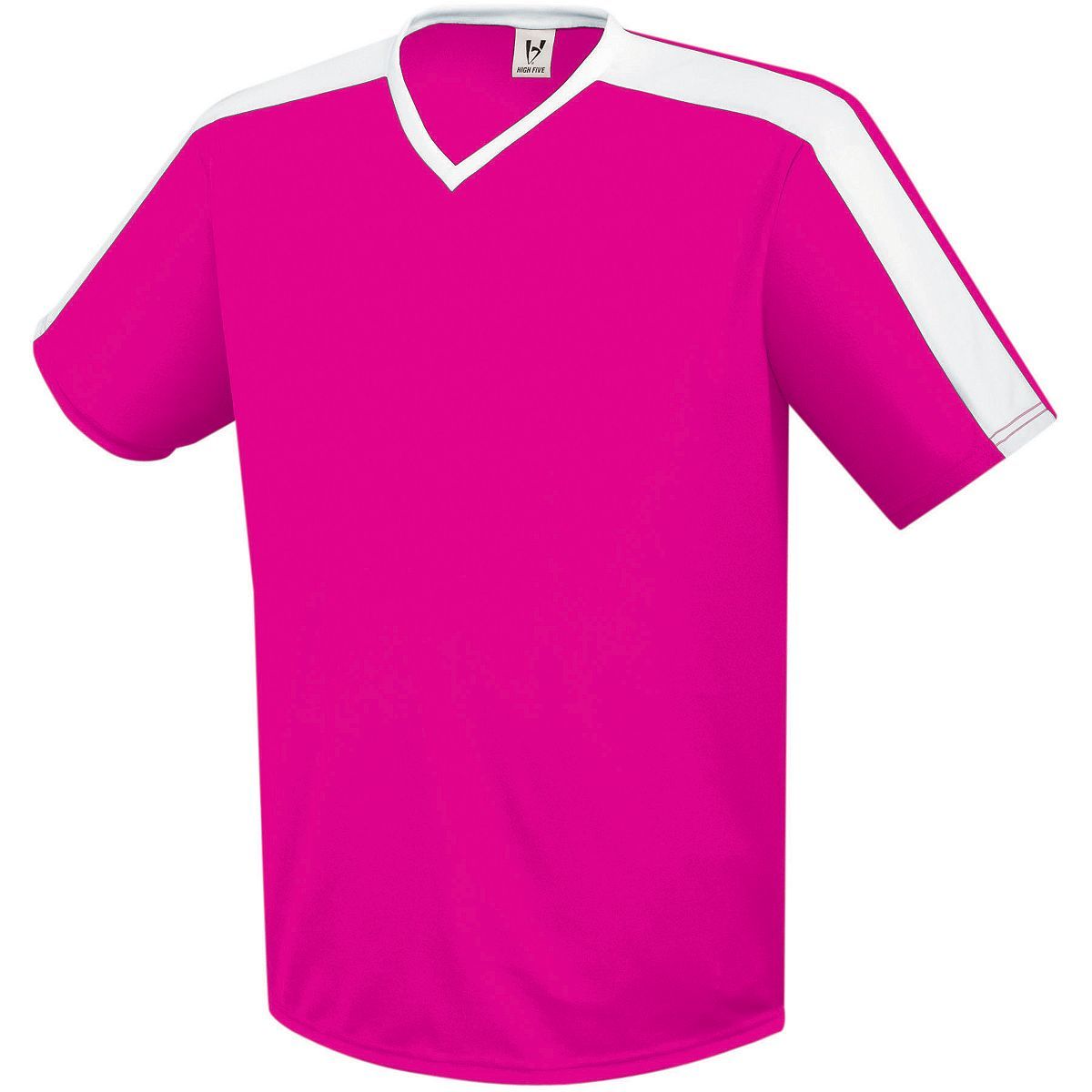 High 5 Youth Genesis Soccer Jersey in Raspberry/White  -Part of the Youth, Youth-Jersey, High5-Products, Soccer, Shirts, All-Sports-1 product lines at KanaleyCreations.com