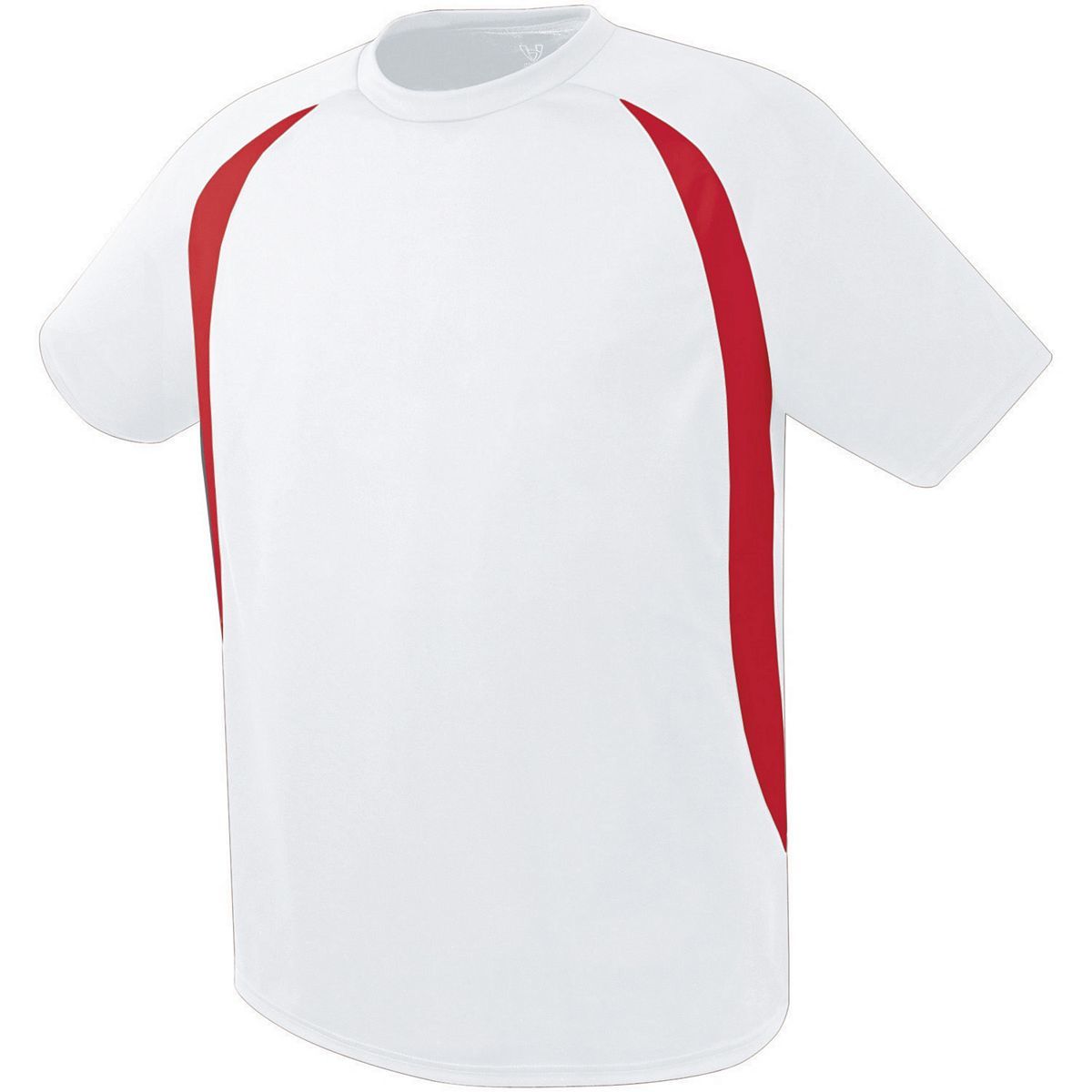 High 5 Youth Liberty Soccer Jersey in White/Scarlet  -Part of the Youth, Youth-Jersey, High5-Products, Soccer, Shirts, All-Sports-1 product lines at KanaleyCreations.com