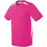 High 5 Adult Hawk Jersey in Raspberry/White  -Part of the Adult, Adult-Jersey, High5-Products, Soccer, Shirts, All-Sports-1 product lines at KanaleyCreations.com