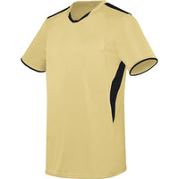 High 5 Globe Jersey in Vegas Gold/Black  -Part of the Adult, Adult-Jersey, High5-Products, Soccer, Shirts, All-Sports-1 product lines at KanaleyCreations.com