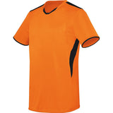 High 5 Globe Jersey in Orange/Black  -Part of the Adult, Adult-Jersey, High5-Products, Soccer, Shirts, All-Sports-1 product lines at KanaleyCreations.com