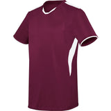 High 5 Youth Globe Jersey in Maroon/White  -Part of the Youth, Youth-Jersey, High5-Products, Soccer, Shirts, All-Sports-1 product lines at KanaleyCreations.com