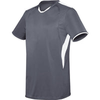 High 5 Youth Globe Jersey in Graphite/White  -Part of the Youth, Youth-Jersey, High5-Products, Soccer, Shirts, All-Sports-1 product lines at KanaleyCreations.com