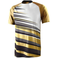 High 5 Adult Galactic Jersey in Vegas Gold/Black/White  -Part of the Adult, Adult-Jersey, High5-Products, Soccer, Shirts, All-Sports-1 product lines at KanaleyCreations.com