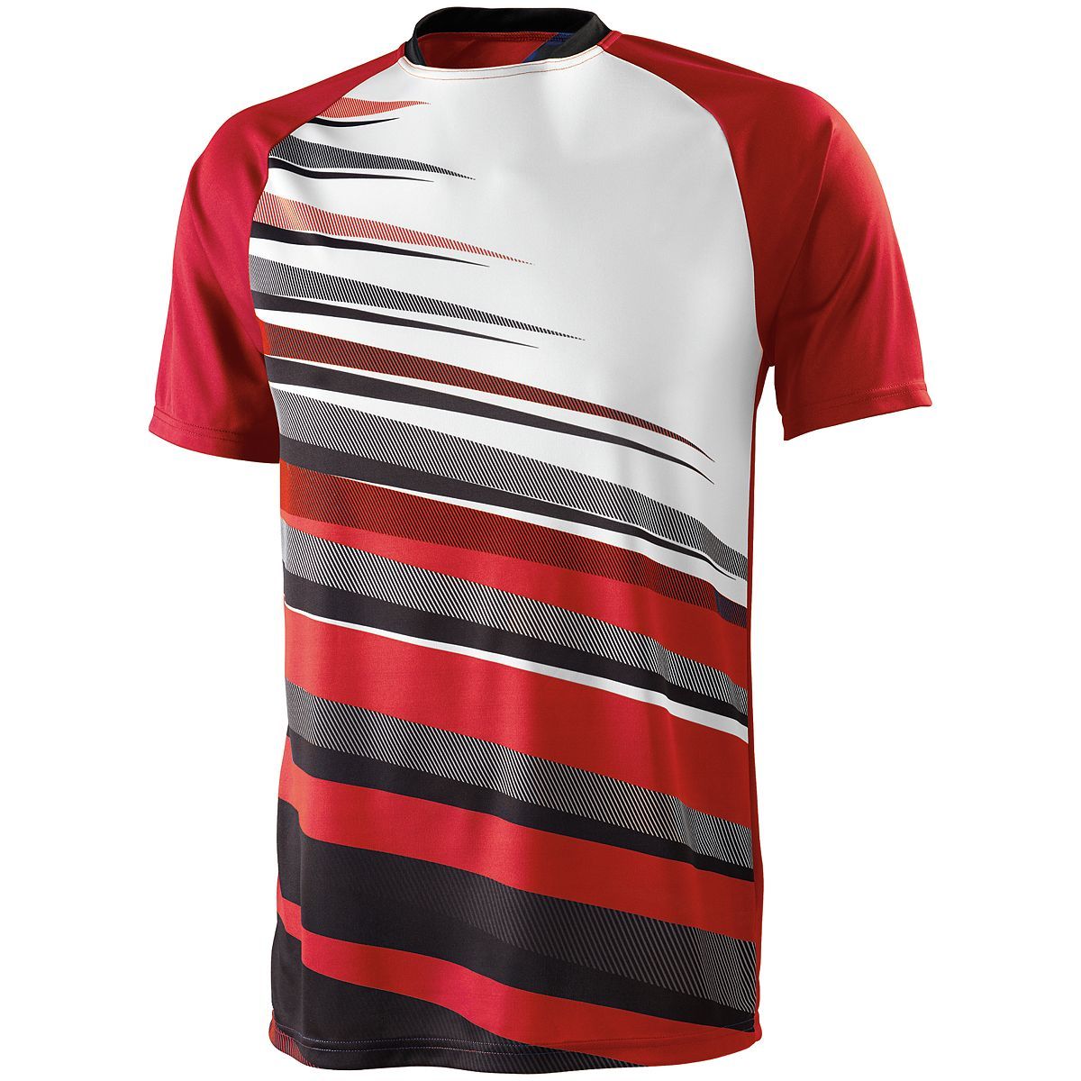 High 5 Adult Galactic Jersey in Scarlet/Black/White  -Part of the Adult, Adult-Jersey, High5-Products, Soccer, Shirts, All-Sports-1 product lines at KanaleyCreations.com