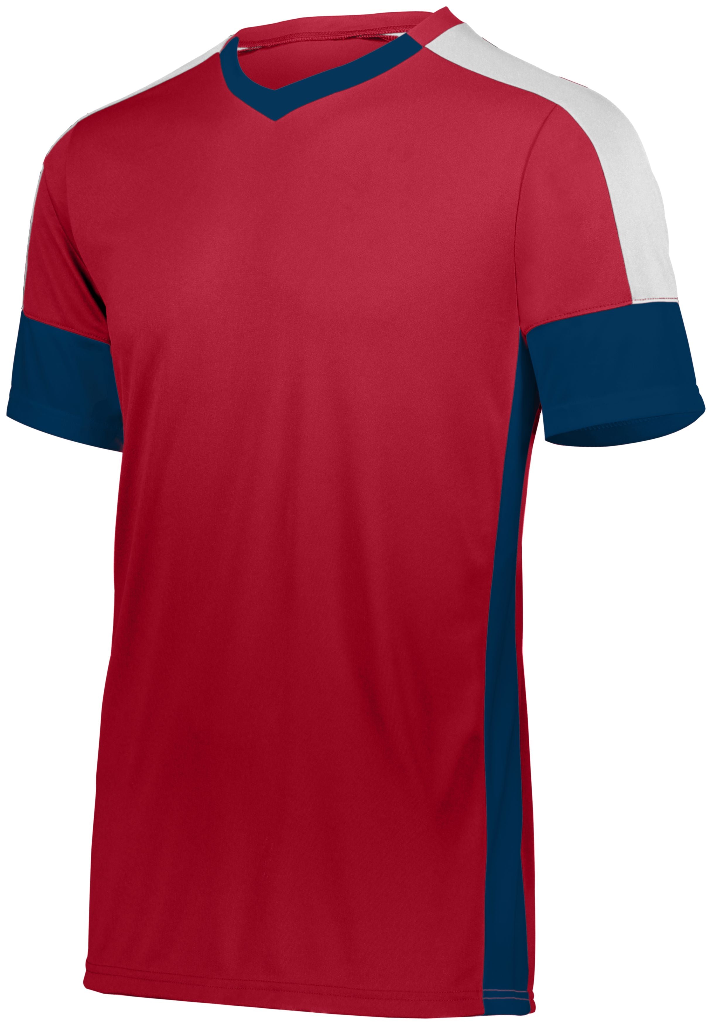High 5 Youth Wembley Soccer Jersey in Scarlet/Navy/White  -Part of the Youth, Youth-Jersey, High5-Products, Soccer, Shirts, All-Sports-1 product lines at KanaleyCreations.com
