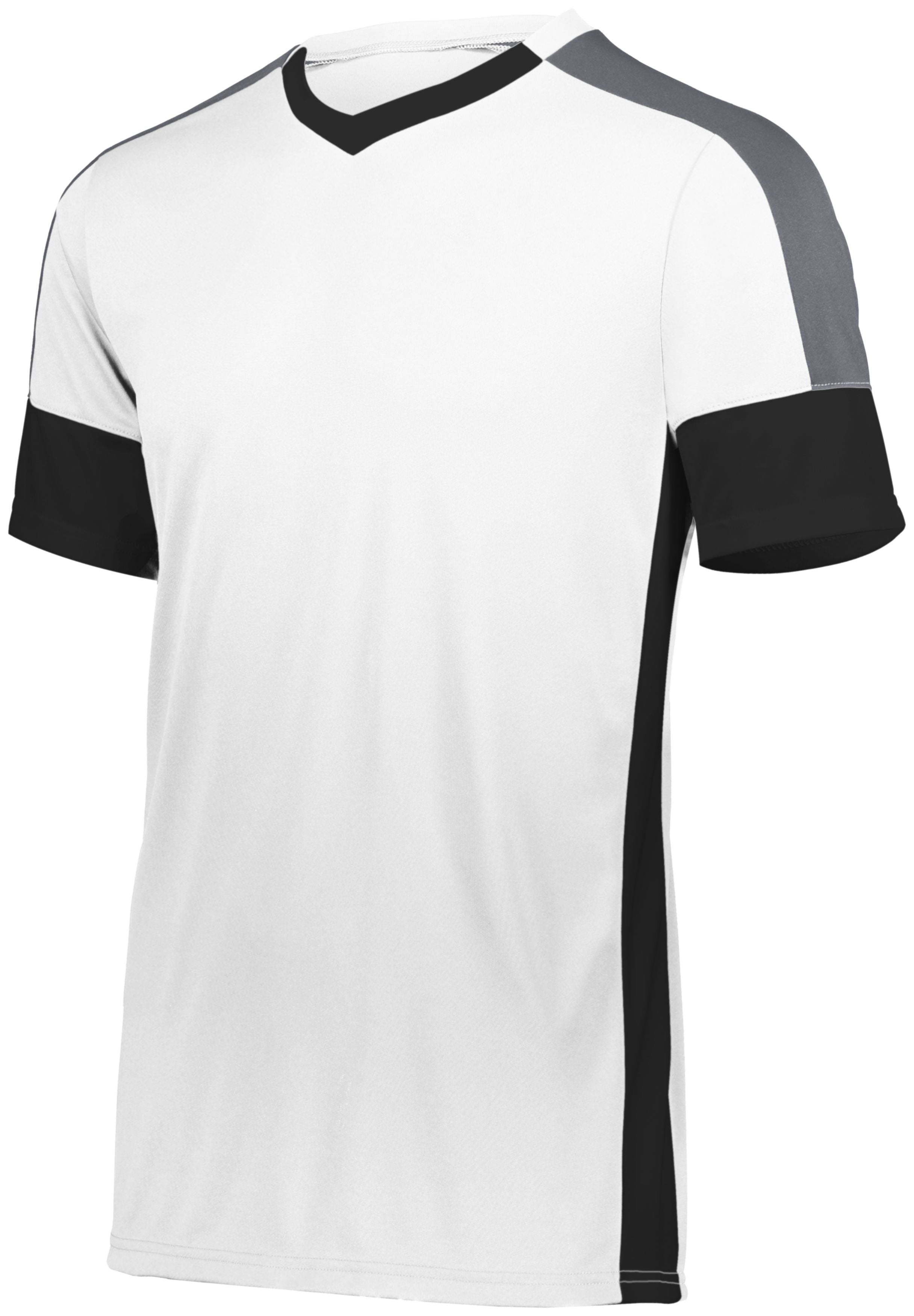 High 5 Youth Wembley Soccer Jersey in White/Black/Graphite  -Part of the Youth, Youth-Jersey, High5-Products, Soccer, Shirts, All-Sports-1 product lines at KanaleyCreations.com