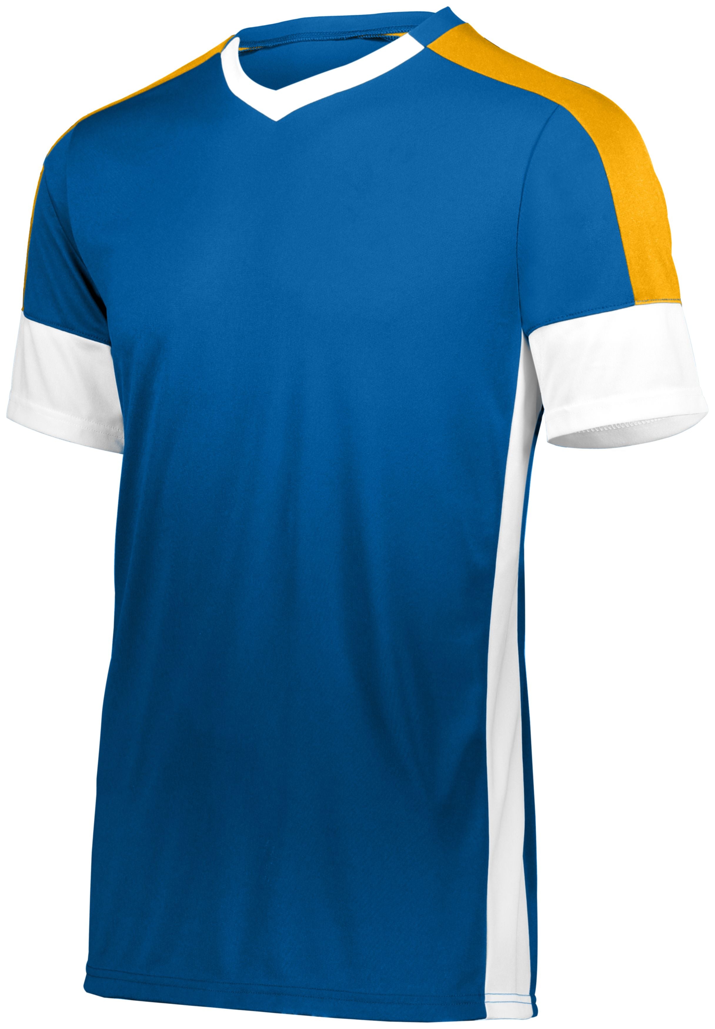 High 5 Youth Wembley Soccer Jersey in Royal/White/Athletic Gold  -Part of the Youth, Youth-Jersey, High5-Products, Soccer, Shirts, All-Sports-1 product lines at KanaleyCreations.com